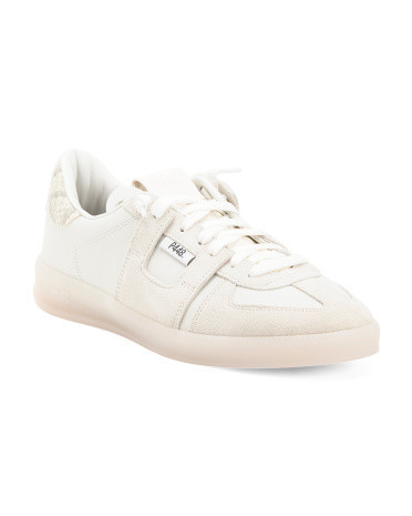 Made In Portugal Leather Monza Low Profile Sneakers | TJ Maxx