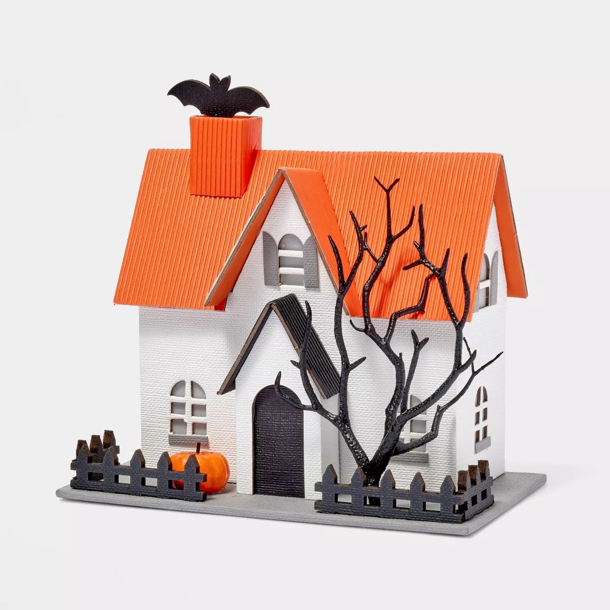 Pressed Paperboard House with Fence Halloween Scene Prop - Hyde & EEK! Boutique™ | Target