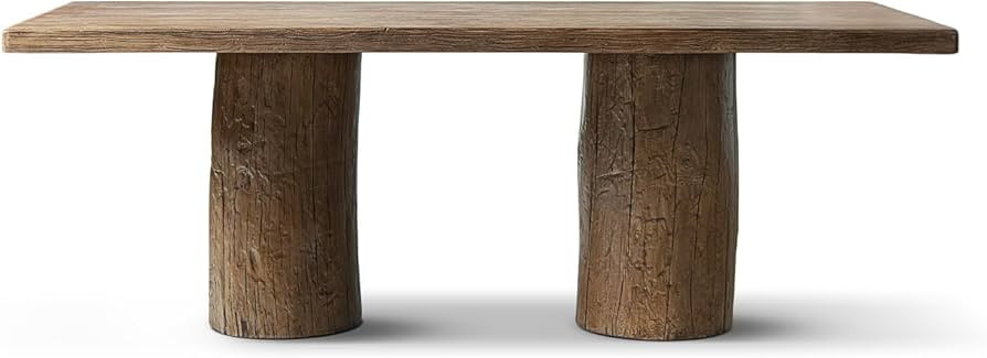 Jennifer Taylor Home Arbor 84" Solid Reclaimed Elm Double Pedestal 8-Person Dining Table, Heritag... | Amazon (US)