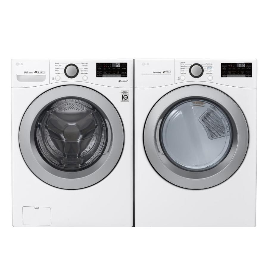 LG TwinWash White Front-Load Washer & Electric Dryer Set at Lowes.com | Lowe's