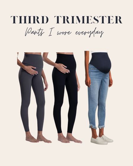 Third trimester pregnancy pants i wore everyday! So cute and comfy and go with any outfit

#LTKbaby #LTKstyletip #LTKbump