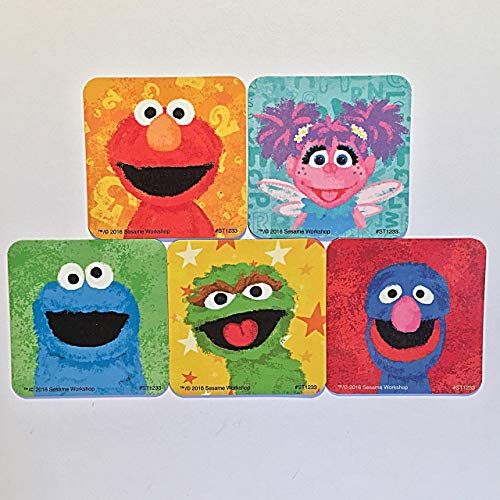 Sesame Street 5 Refrigerator Magnets, Oscar Elmo Cookie Monster Grover | Amazon (US)