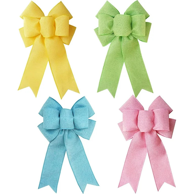 Easter Bow for Decoration, Pastel Gift Bows, Spring Rustic Bows for Wreaths, Lantern Bow, Easter ... | Walmart (US)