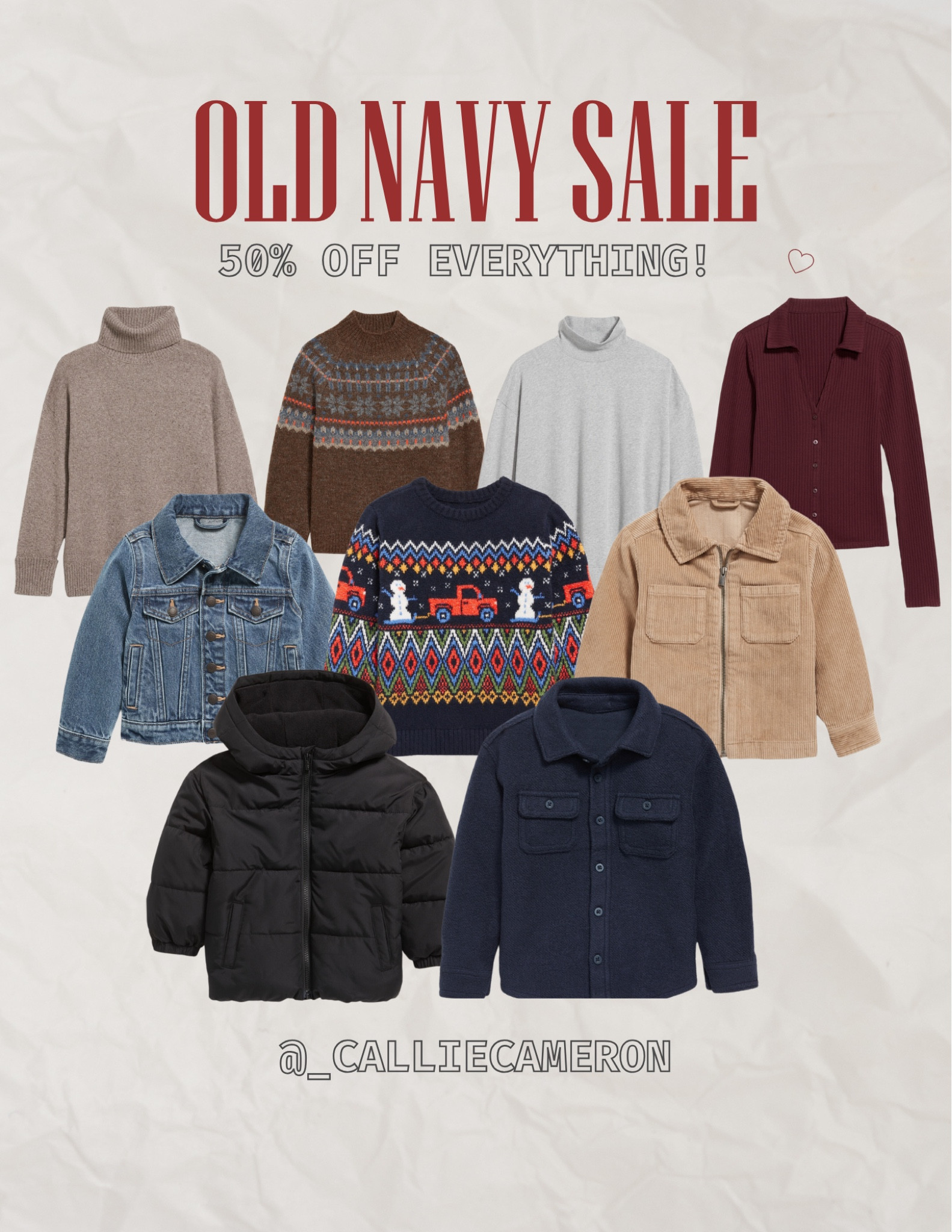 Old Navy Sale! 50% off—Online Exclusive  

#LTKFindsUnder50