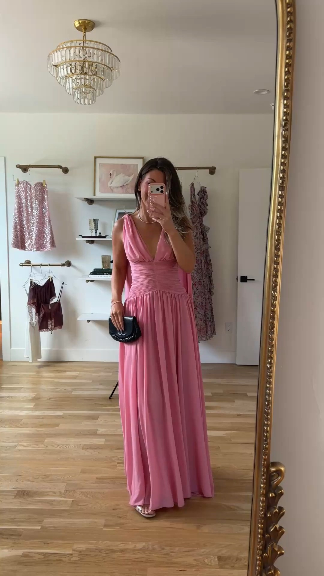 pink chiffon V-neckline, ruched bodice flowy maxi summer formal event wedding guest dress 🌺💍


Electric picks code: emerson20


i'm 5'4" & wear a small/2:
• sized down to extra small

summer wedding guest dresses, wedding guest dresses, cocktail dresses, semi-formal dresses, black tie wedding guest dresses, destination wedding guest dresses, garden party dresses, wedding guest outfit ideas

#LTKgrwm #LTKSeasonal #LTKWedding
