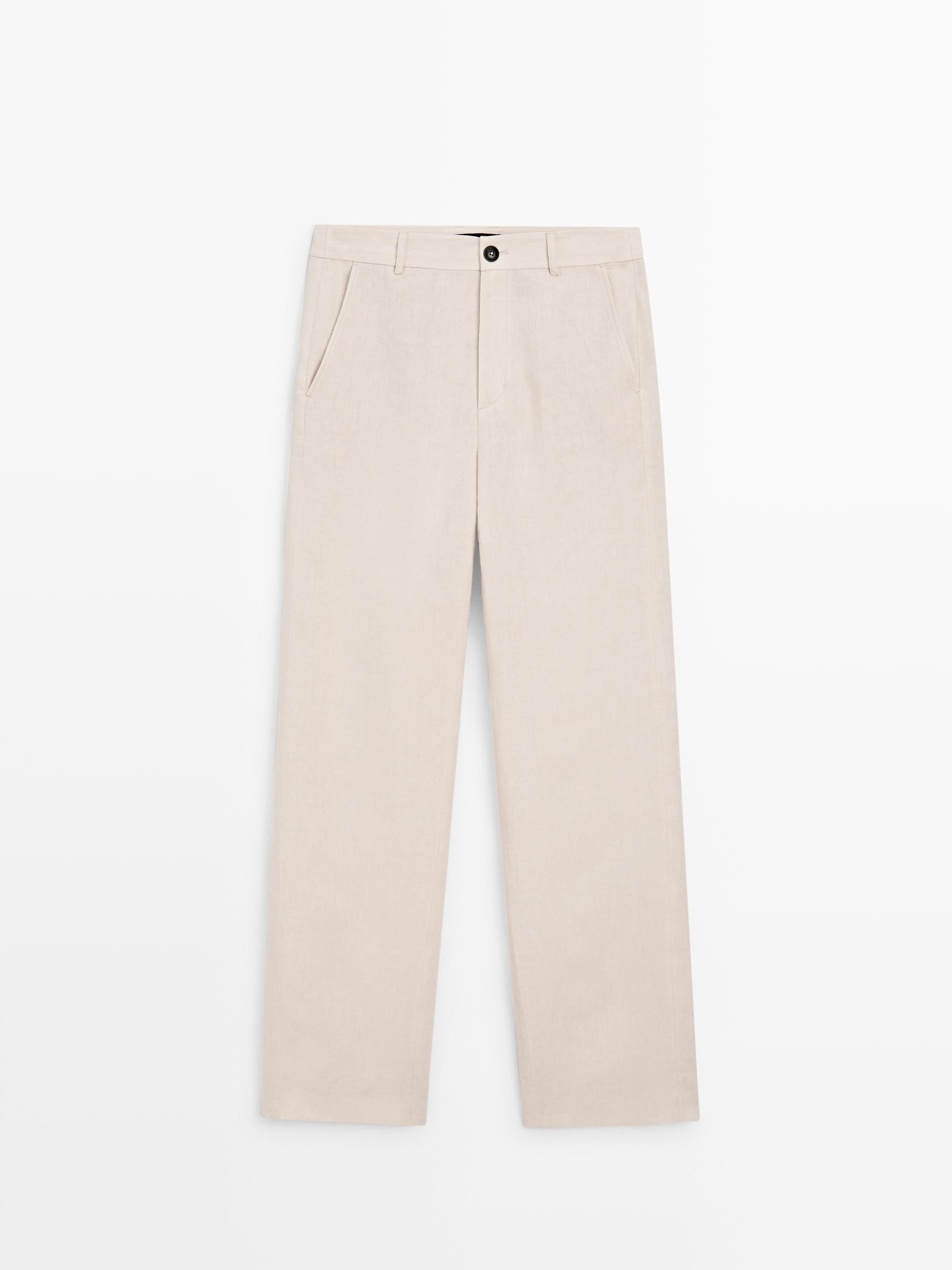 VIEW LOOK
100% linen relaxed fit trousers

 80 €  Colour:  Off White  Add to basket Colour: Off... | Massimo Dutti NL