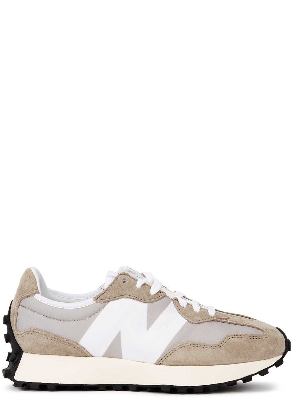 327 taupe panelled sneakers | Harvey Nichols 