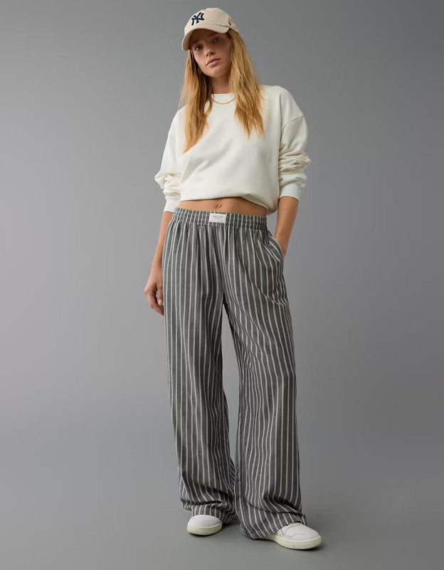 AE Striped Wide-Leg PJ Pant | American Eagle Outfitters (US & CA)