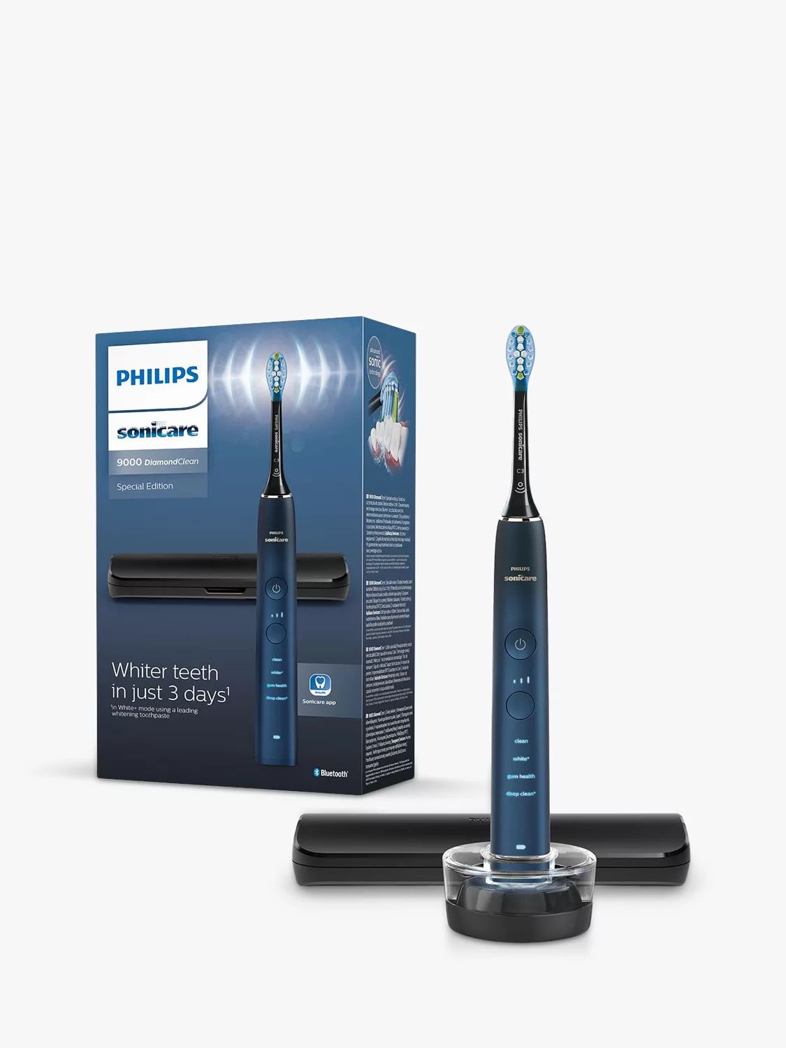 Philips Sonicare HX9911 DiamondClean 9000 Special Edition Electric Toothbrush, Aquamarine | John Lewis (UK)
