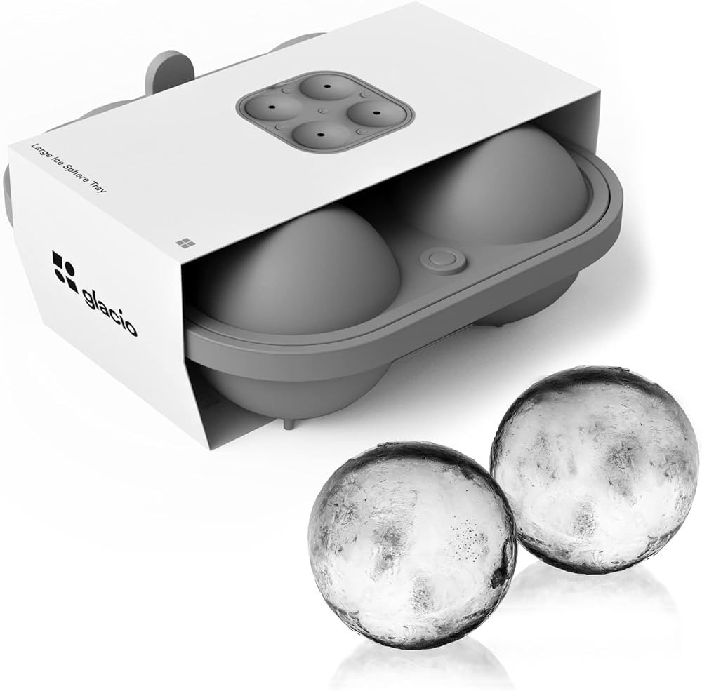 glacio Ice Ball Maker Mold - Durable & Flexible, No Plastic, Large Spheres for Chill-to-Perfectio... | Amazon (US)