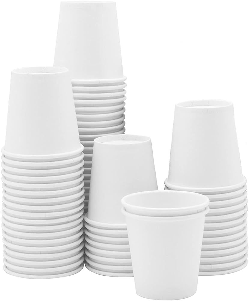 Comfy Package [100 Count - 3 oz.] Small Paper Cups, Disposable Mini Bathroom Mouthwash Cups | Amazon (US)