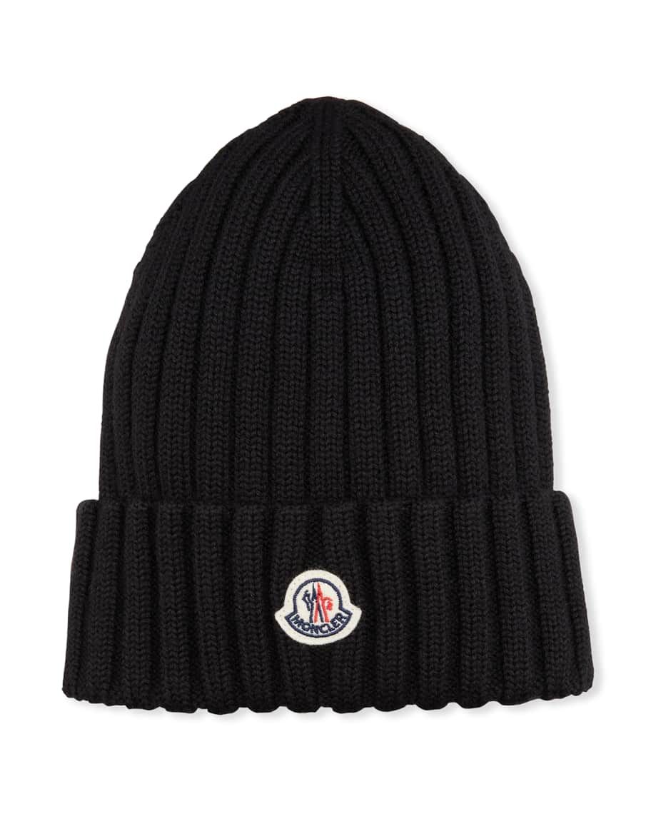 Moncler Wool Ribbed Beanie | Neiman Marcus