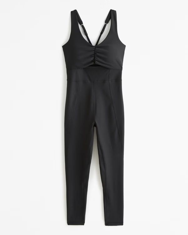 Women's YPB sculptLUX Full-Length Cinch-Front Sweetheart Onesie | Women's Active | Abercrombie.co... | Abercrombie & Fitch (US)