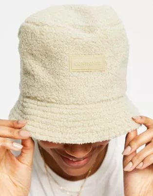 Consigned borg bucket hat in stone | ASOS (Global)