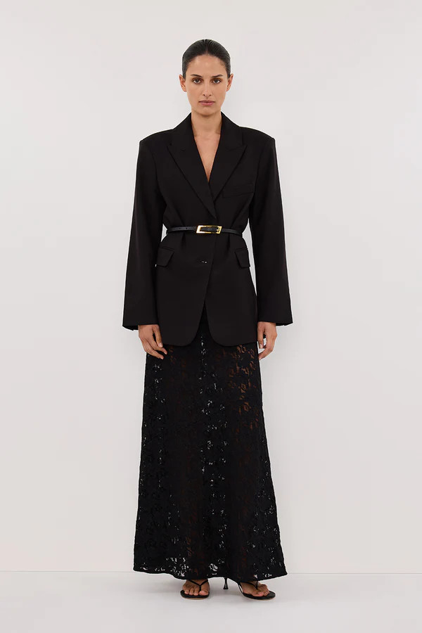 LOULA BLACK LACE SKIRT | DISSH