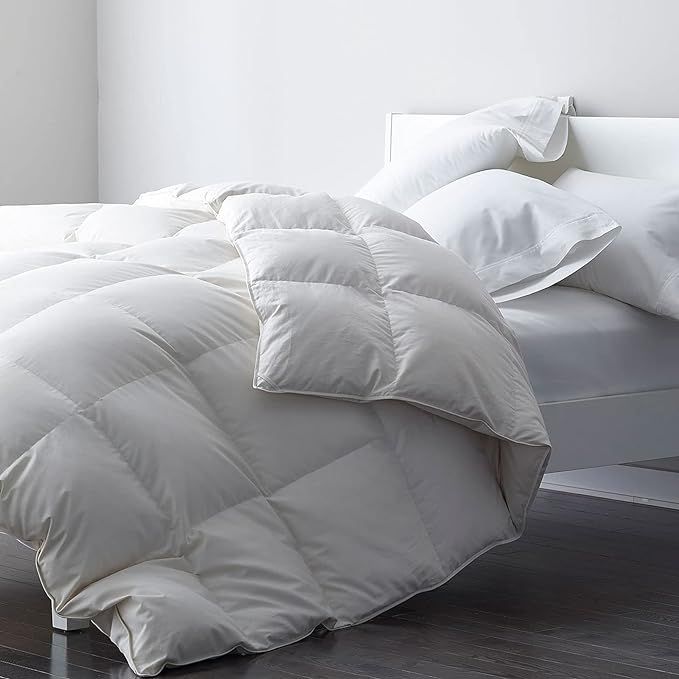 DWR Premium Feather Down Comforter Duvet Insert - 100% Skin-Friendly Cotton Cover, Medium Weight ... | Amazon (US)