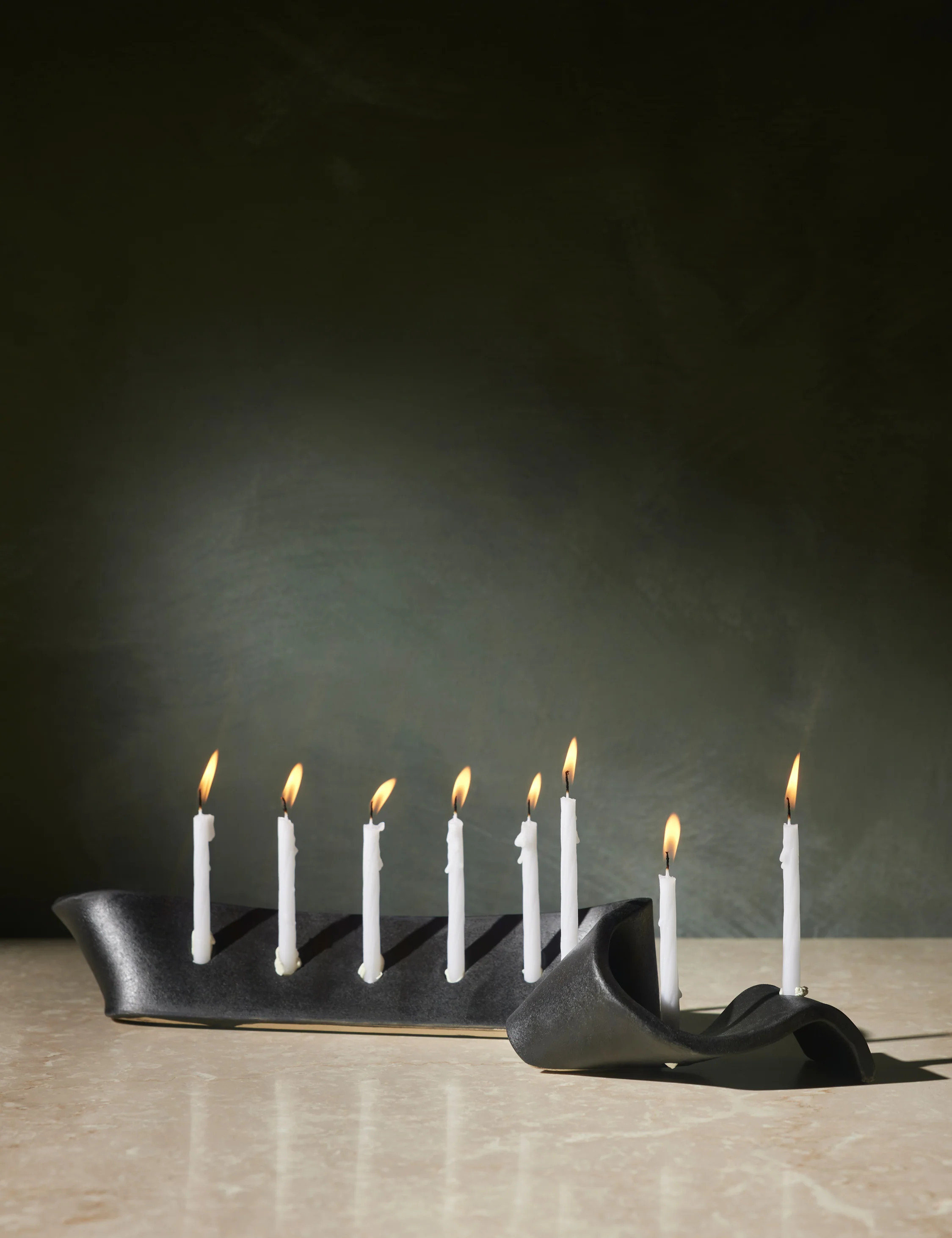 Swey Menorah by SIN, Black | Lulu and Georgia 