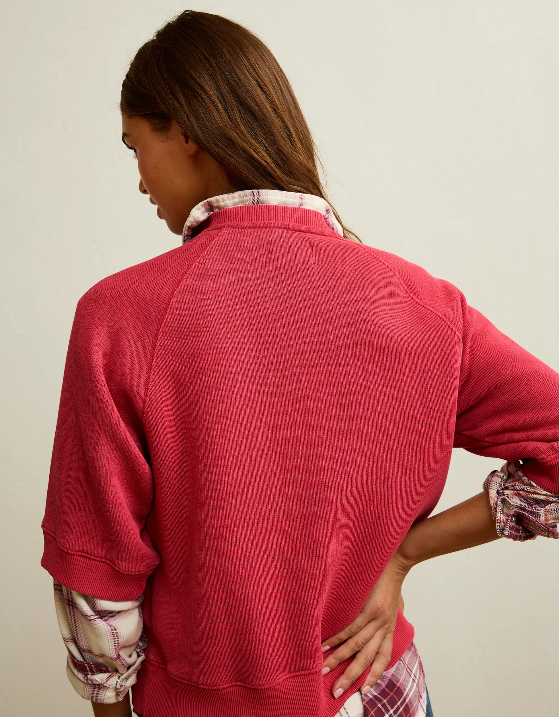 AE Campus Short-Sleeve Sweatshirt | American Eagle Outfitters (US & CA)