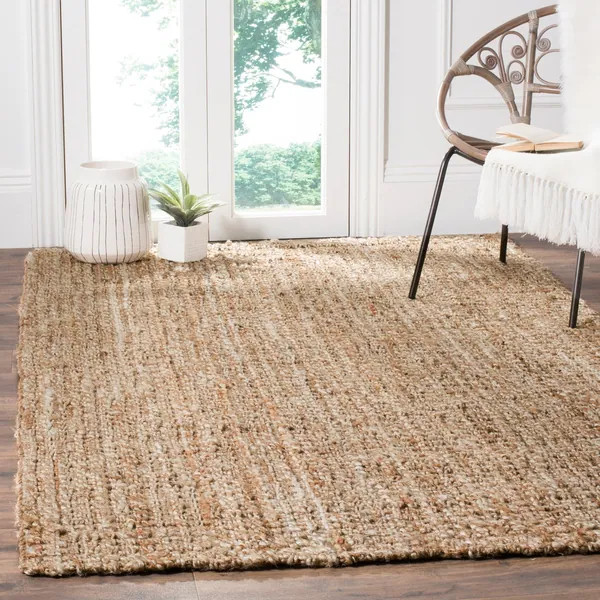 Safavieh Casual Natural Fiber Hand-Woven Natural/ Multi Jute Rug - 9' x 12' | Bed Bath & Beyond
