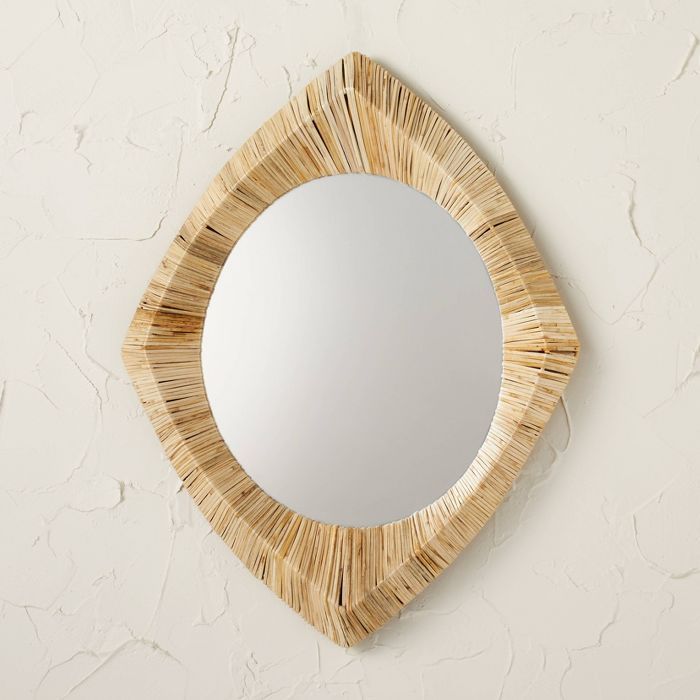 18&#34; x 24&#34; Rattan Wrapped Wall Mirror - Opalhouse&#8482; designed with Jungalow&#8482; | Target