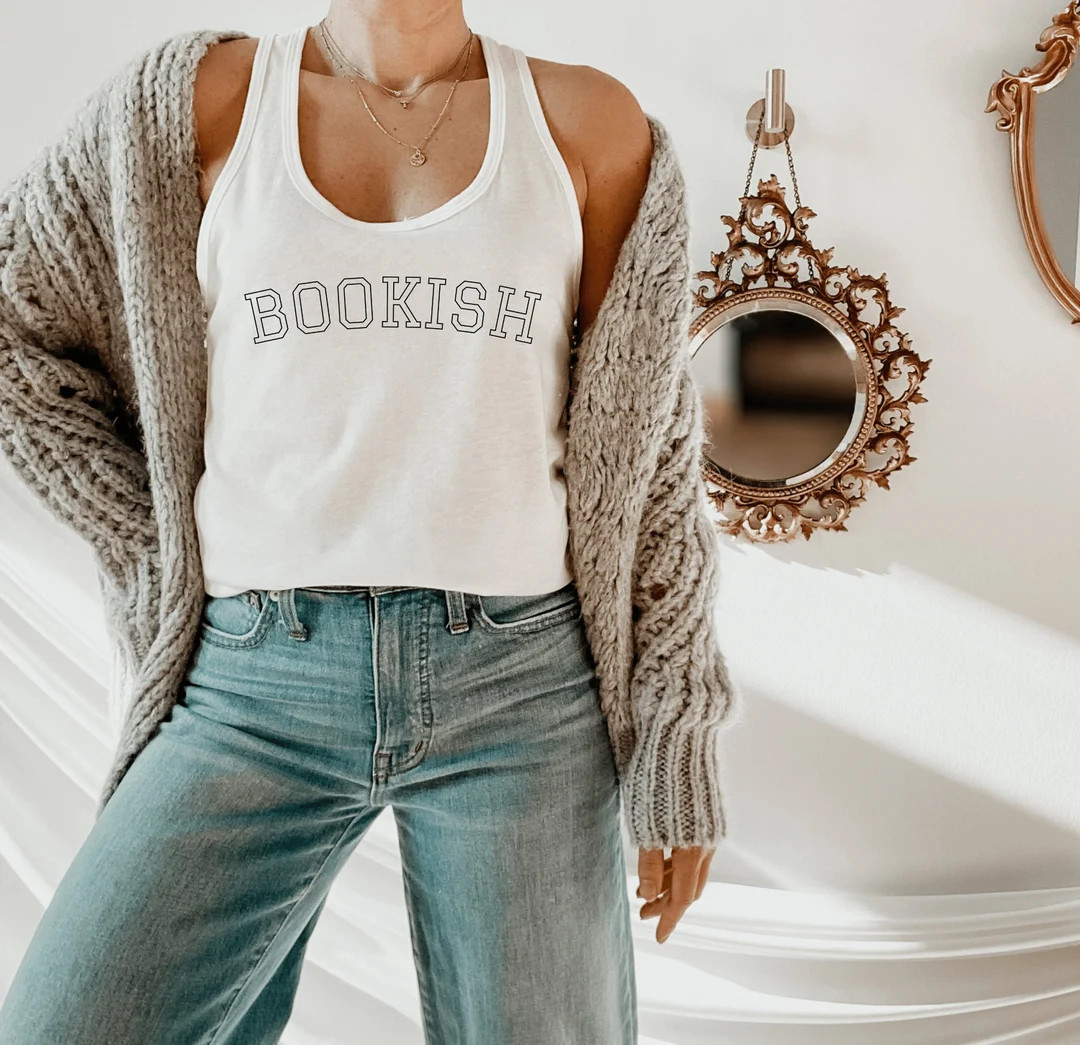 Bookish Tank Top Bookish Shirt Literature Shirt Bookish Shirts Booktok Literary Shirt Book Club G... | Etsy (US)