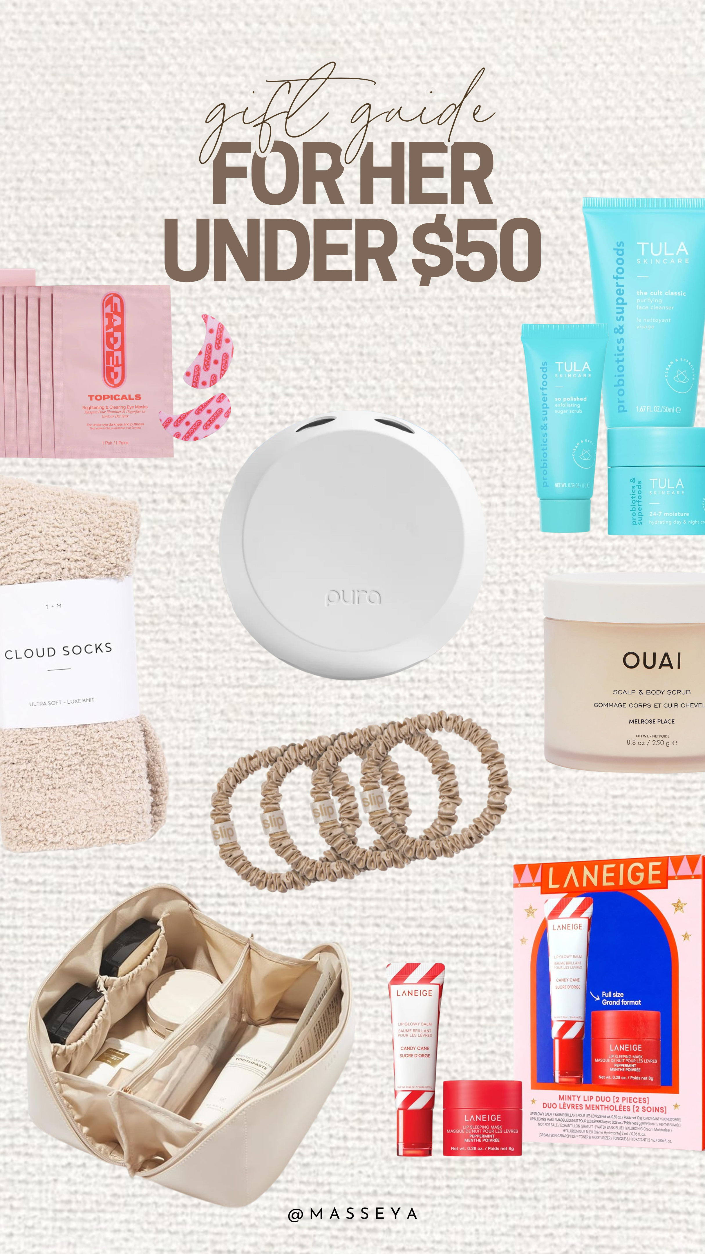gift guide for her under $50!

gift guide, for her, under $50, skincare favorites, gift ideas 

 #LTKGiftGuide #LTKHoliday #LTKSeasonal
