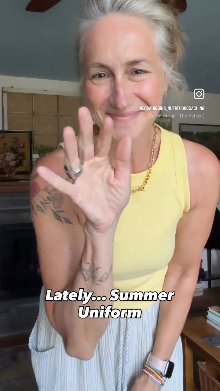 💙🌼☀️🫖

Present Lora is not happy with past Lora for scheduling an 8:45 a.m. chiropractor appointment during summer vacation… but here we are. 😂

At least it gave me an excuse to put on real clothes.

Teacher summer break style usually means shorts, a tank, a messy bun, or a bathing suit. But today’s outfit? This is my other summer uniform. I could wear this every day & be perfectly happy.

These pants were a Free People find from last season, but I’ve found so many similar styles—high-end & budget-friendly—and linked them all in my LTK because they’re just that good.

And this tank? You’ve seen this style on me before. I own it in black, white, red… & now yellow. 💛 It’s one of my favorite basics.

The humidity is off the charts today, so hair, makeup, & effort are minimal. Add a few simple accessories, a fanny pack, & I’m out the door.

After the chiropractor, I’m grabbing a cup of tea & taking a little stroll downtown because I’m a teacher on summer vacation & fully embracing every slow, simple minute of it. ☀️🫖

✨ Find all of my outfit details, similar pieces, & curated styles on my LTK & ShopMy. Search Lora Higgins or visit the links in my bio. I may not always be wearing something brand new, but I love finding pieces that capture the same vibe & making them easy for you to shop too.

Teacher summer style, casual outfits, wide leg pants, slim crop tank, midlife fashion, teacher outfits.

#LTKStyle #TeacherStyle #SummerOutfit #FreePeopleStyle #MidlifeFashion

#LTKootd #LTKgrwm #LTKmorningroutine