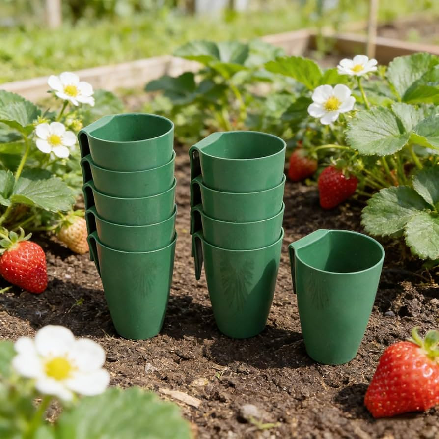 Strawberry Rooting Cup Kit with 20 Forks for Plant Propagation, Hanging Transplant Grow Station f... | Amazon (US)