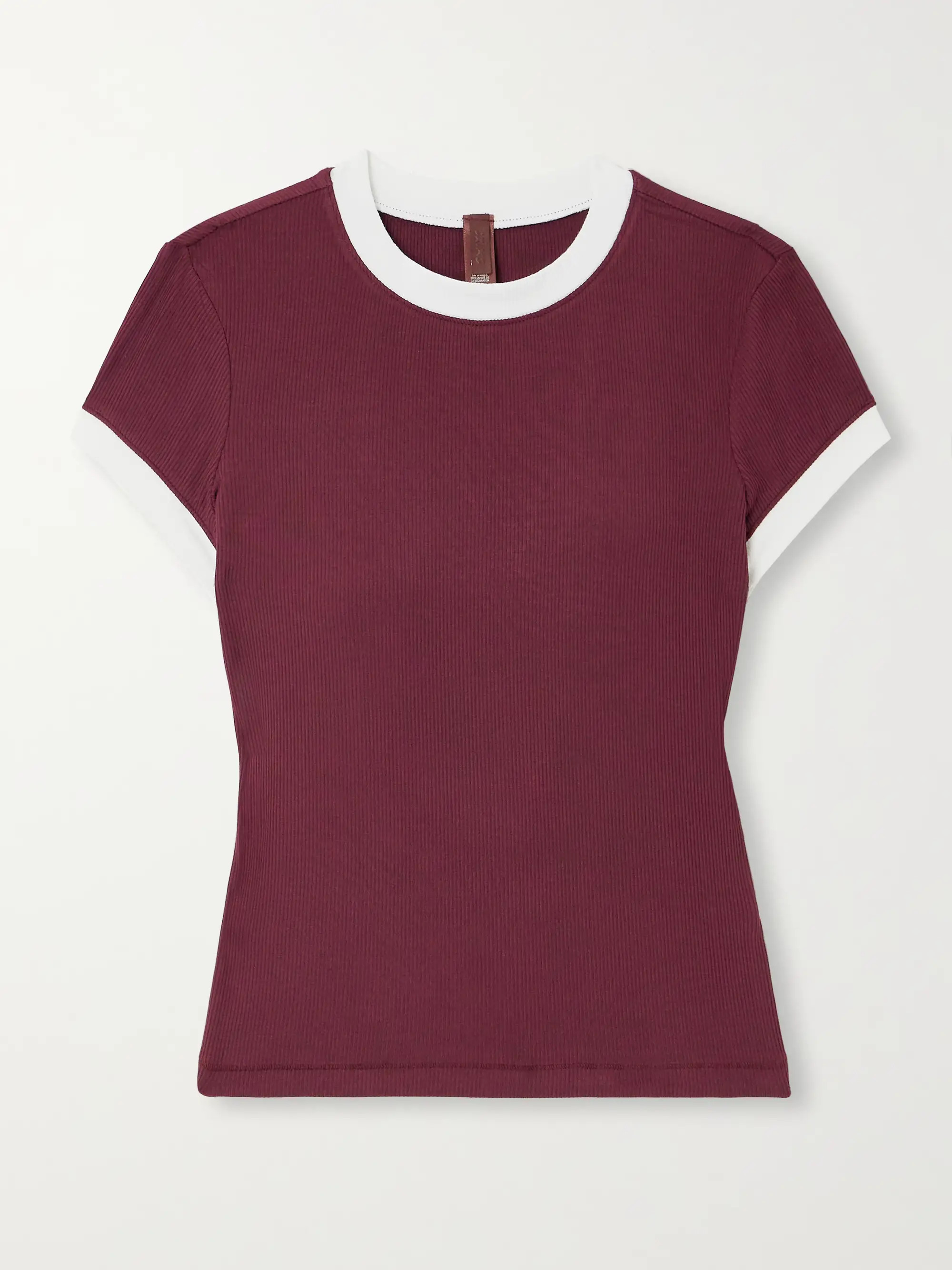 Soft Lounge Ringer T-shirt - Maroon | NET-A-PORTER (US)