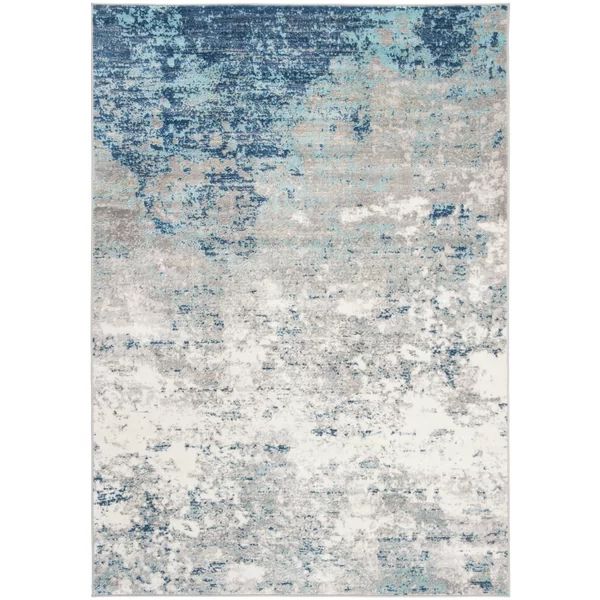 Halma Light Gray/Blue Rug | Wayfair North America