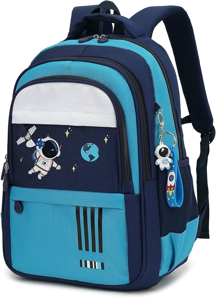 Kids Backpack Astronaut Elementary School Backpacks for Boys Girls, Children's School Bag Bookbag... | Amazon (US)