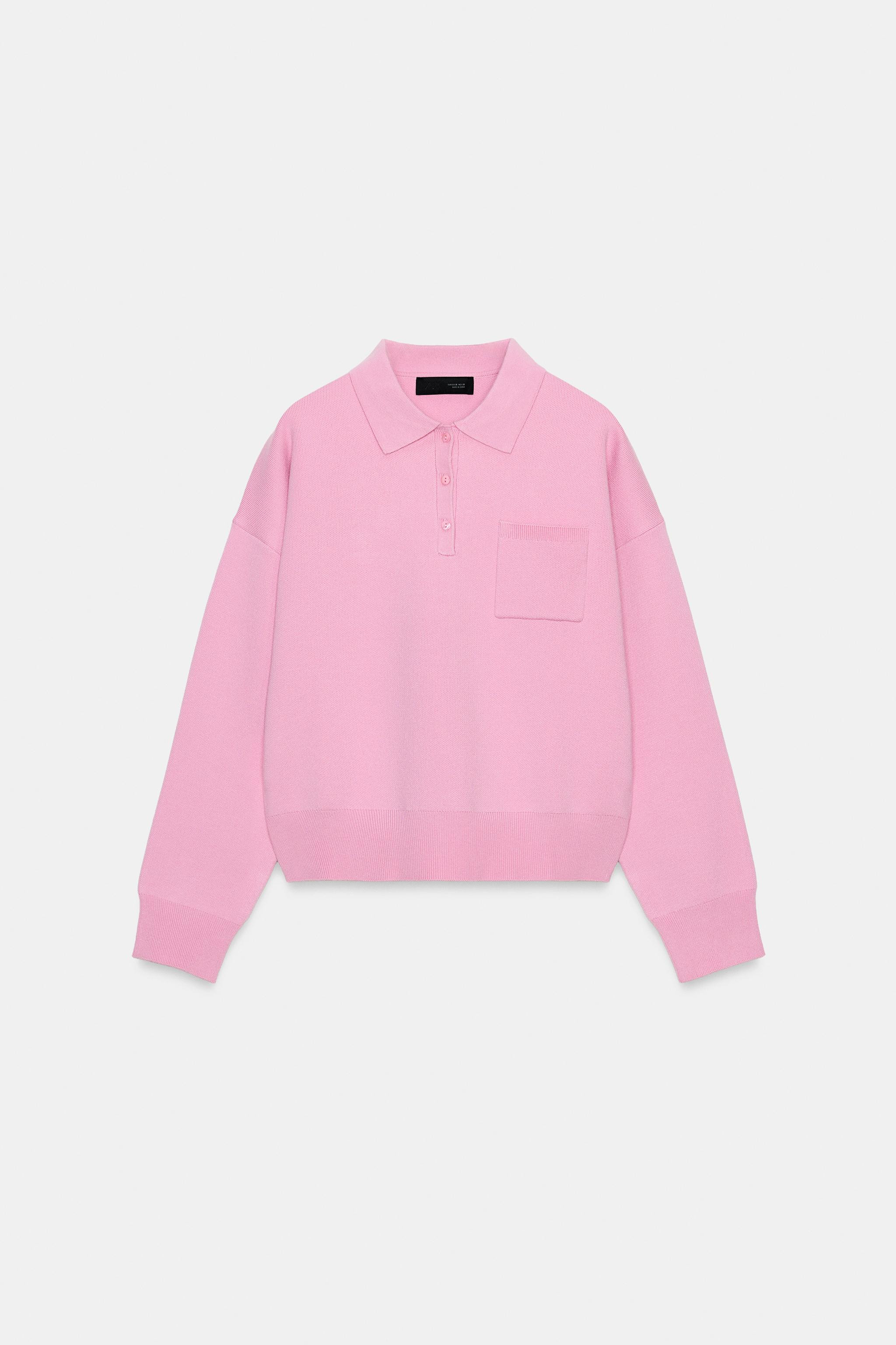KNIT POLO SHIRT WITH POCKET | Zara US