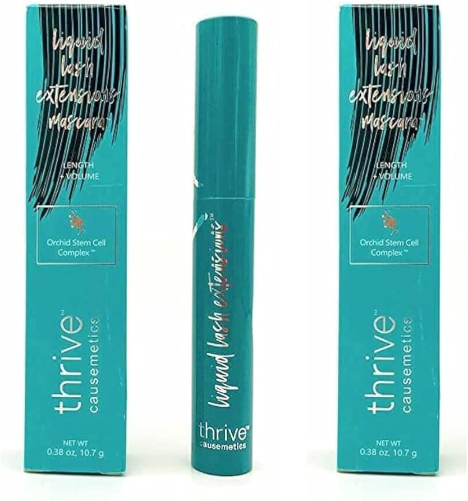 Thrive Causemetics Liquid Lash Extensions Brynn Rich Black .38oz Full Size, 0.38 Ounce (Black, Pa... | Amazon (US)