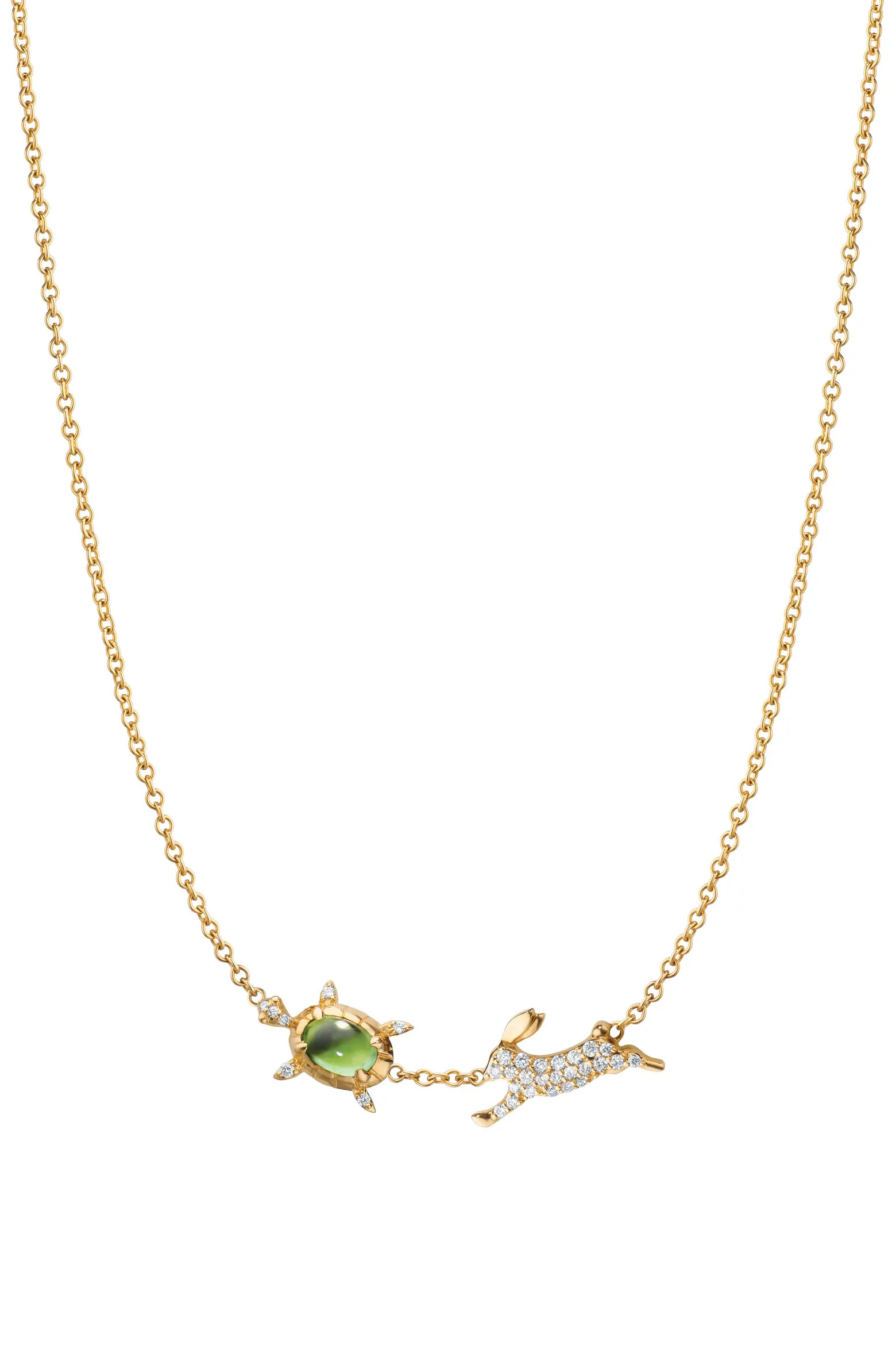 Monica Rich Kosann Slow & Steady Tortoise & Hare Pendant Necklace (Women) | Nordstrom | Nordstrom