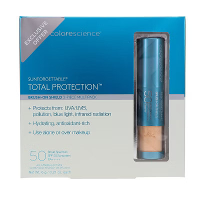 Colorescience Sunforgettable Total Protection Brush-On Shield SPF 50 Fair 3 Pack | Target