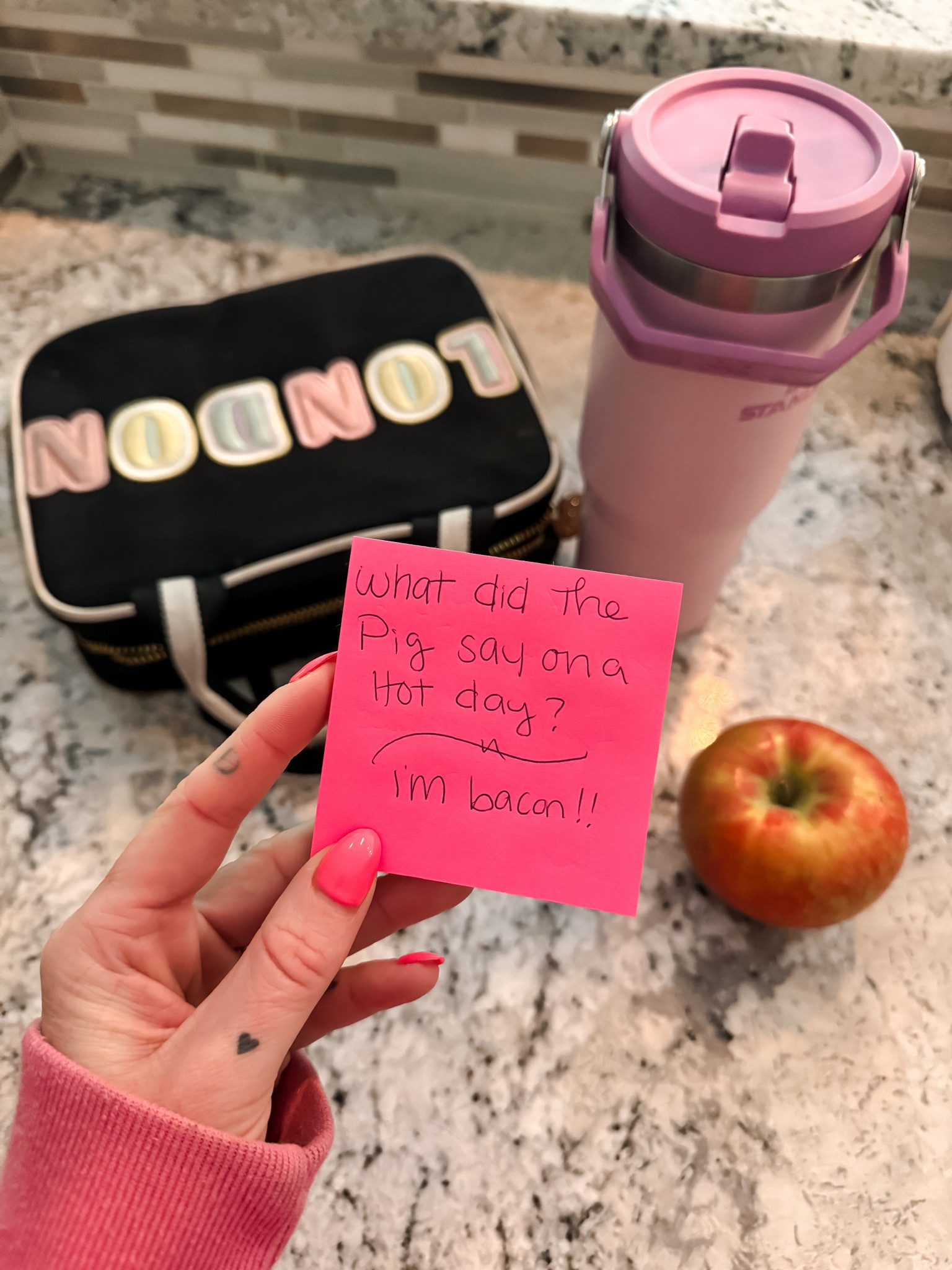 Lunchbox ideas for kids and lunch jokes Stanley tumbler straw 
DIY custom lunch boxes for girls letter patches back to school 