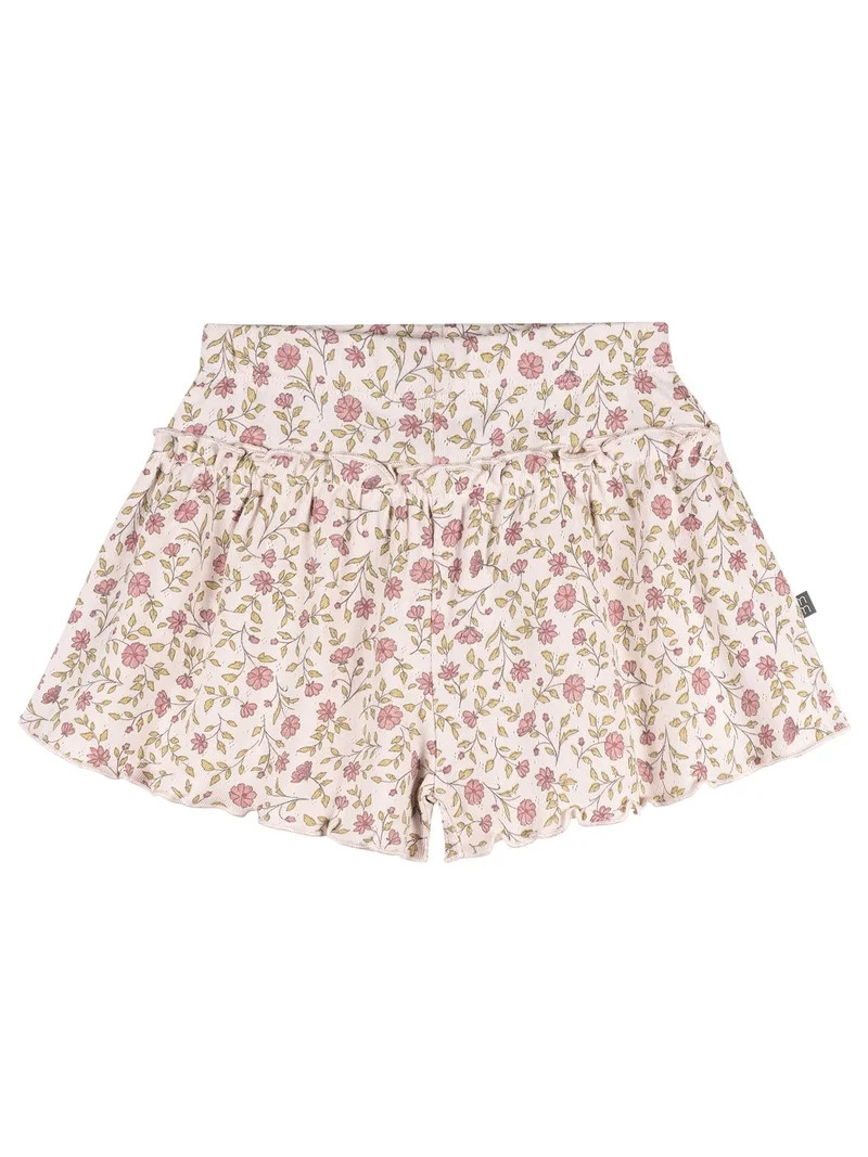 Modern Moments by Gerber Baby and Toddler Girl Loose Ruffled Skirt Organic Short, Sizes 0/3 Month... | Walmart (US)