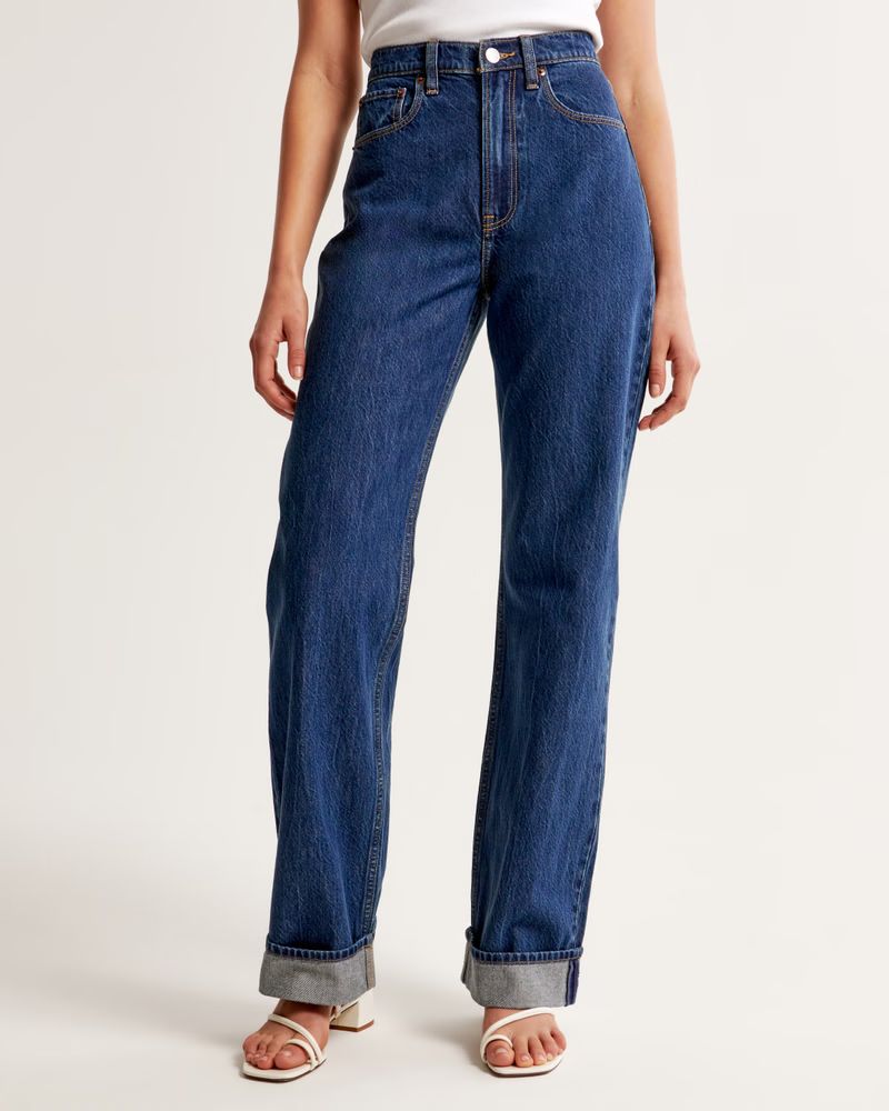 Women's High Rise Loose Jean | Women's Bottoms | Abercrombie.com | Abercrombie & Fitch (US)