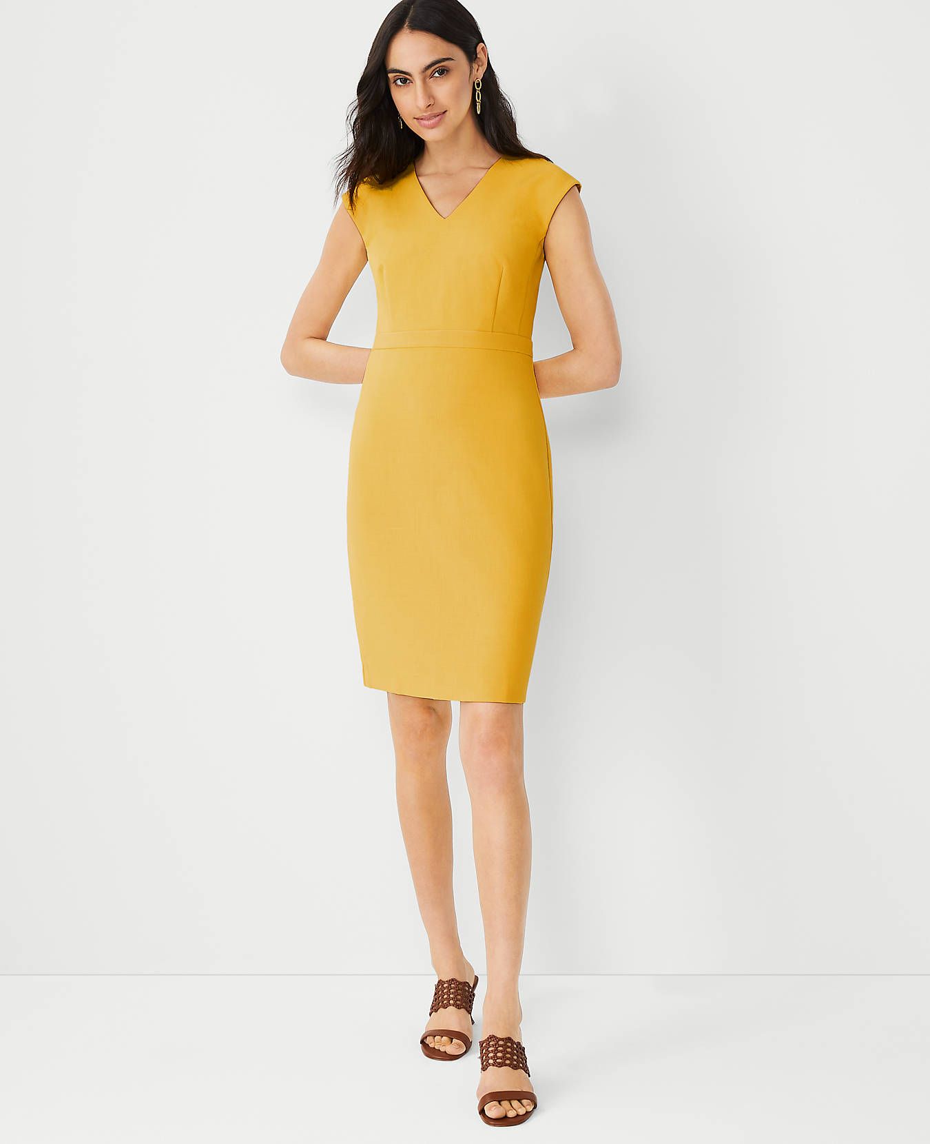 Double V Sheath Dress | Ann Taylor (US)