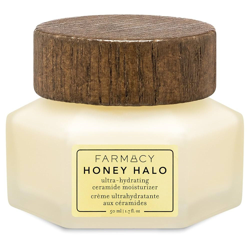 Farmacy Ceramide Face Moisturizer - Honey Halo Hydrating Facial Moisturizer for Dry Skin - Plumps... | Amazon (US)