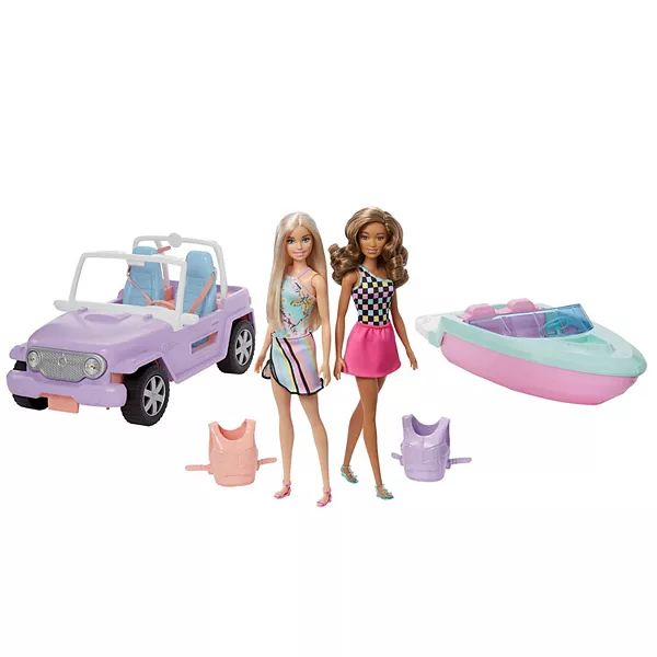 Barbie® Beach Day Dolls and Vehicles Playset | Kohl's