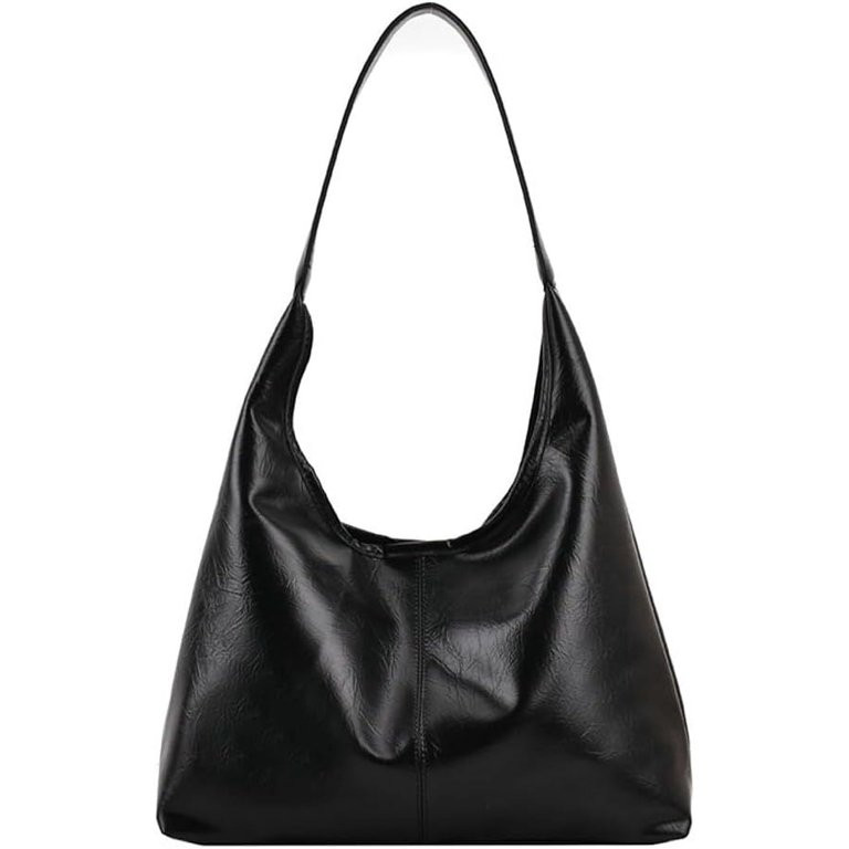 JLMMEN Faux Leather Shoulder Bag for Women Trendy Designer Tote Bag Casual Large Hobo Handbag Buc... | Walmart (US)