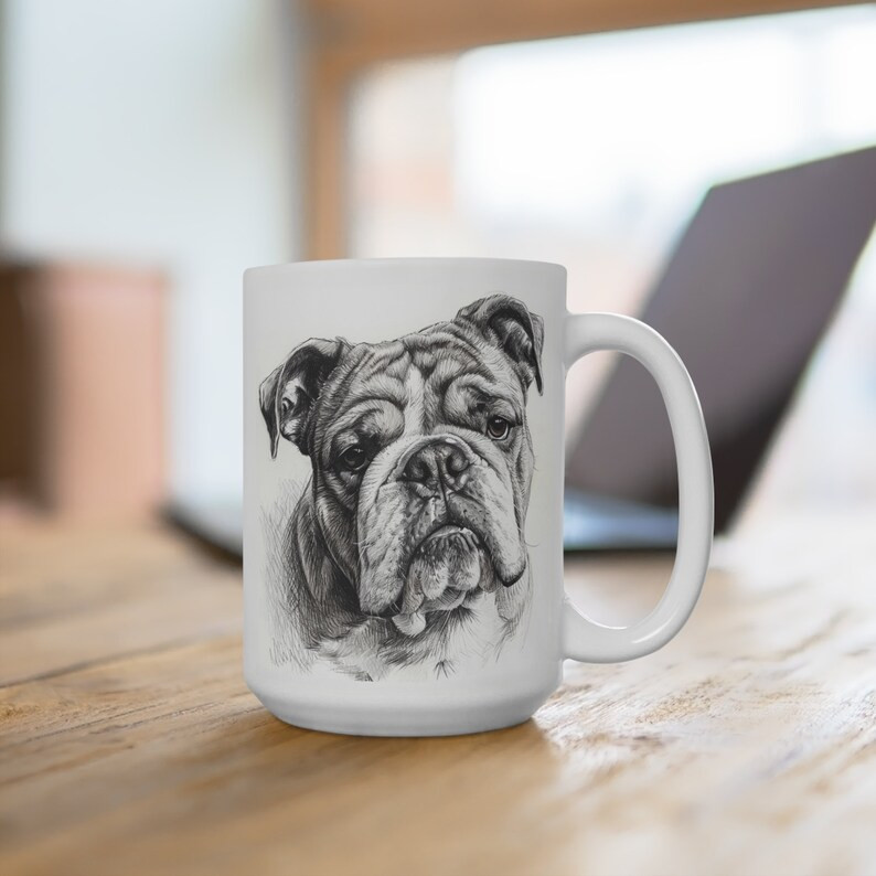 Bulldog Mug - Sketch | Etsy (US)
