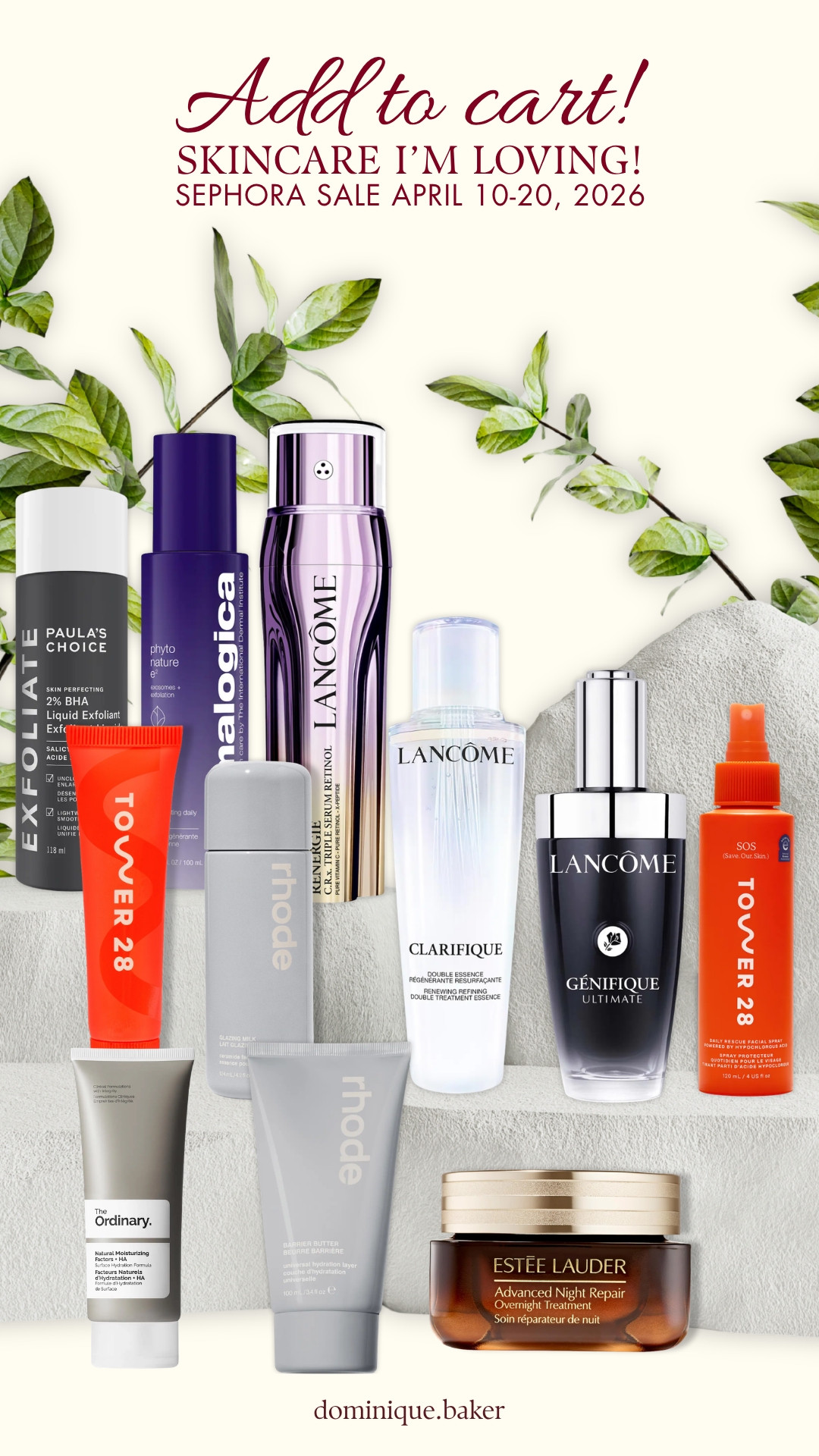 Good skin starts with what you put on it ✨

Sharing my top picks, focused on hydration, barrier support, and that effortless glow! ❤️

#LTKBeauty #LTKselfcare #LTKSaleAlert