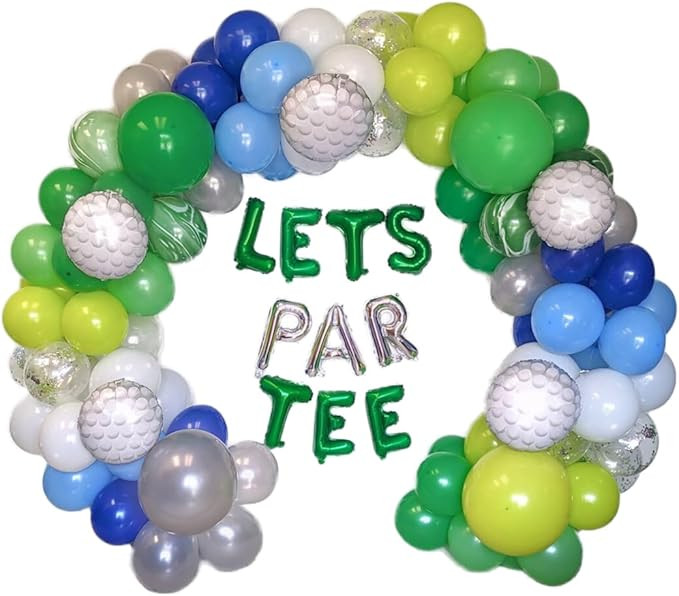 100% LIKED-Lets Par Tee Balloon Garland Kit, Golf Balloon Arch Party Kit, Golf Party Decorations,... | Amazon (US)