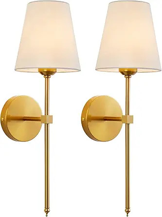 KUAUGST Wall Sconces Sets of 2, Retro Industrial Wall Lamps, Bathroom Vanity Sconces Wall Lightin... | Amazon (US)