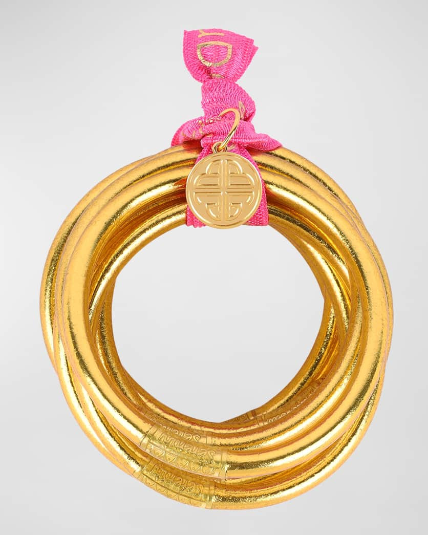 Gold All-Weather Bangles, Size S-L, Set of 9 | Neiman Marcus