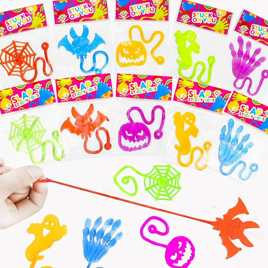 60 PCS Halloween Sticky Hands Toys Gifts Bulk for Toddlers,Halloween Party Favors Treats for Kids... | Amazon (US)