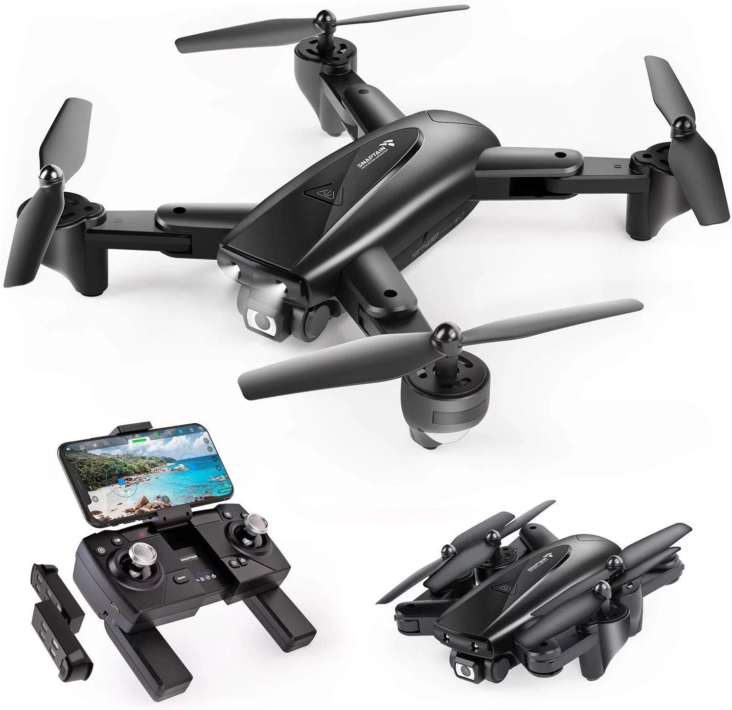 SNAPTAIN SP500 Foldable GPS FPV Drone with 1080P HD Camera Live Video for Beginners, RC Quadcopte... | Walmart (US)