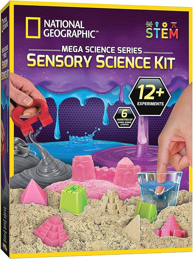 NATIONAL GEOGRAPHIC Sensory Science Kit - Mega Science Kit, Includes Sensory Play Sand for Kids, ... | Amazon (US)